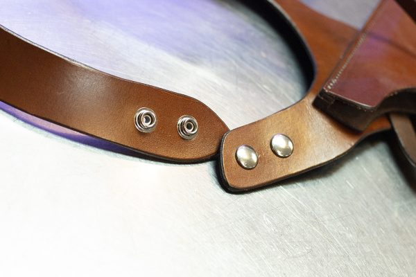 Vintage Biker Gear | Brown Leather Cellphone Holster - Made in the USA